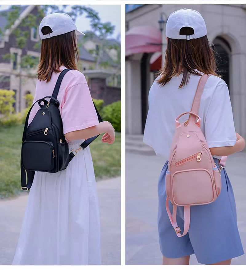 Small Backpack Women 2024 Korean Fashion Sports Mini Backpacks Womens Black Blue Pink Stylish Bag Mochila Coreana Zaino Donna