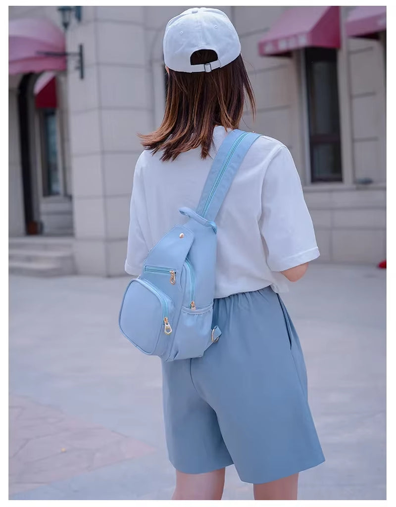 Small Backpack Women 2024 Korean Fashion Sports Mini Backpacks Womens Black Blue Pink Stylish Bag Mochila Coreana Zaino Donna