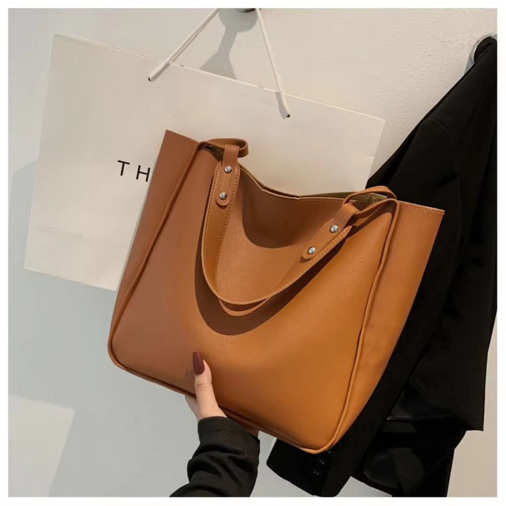 2023 New Women Handbags Famous Brand Shoulder Bags Shopping and Travel Bags Large Capacity Female'S Bags Made of Leather