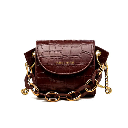 Mini Bag Women Bag 2021 New Simple and Versatile Small Bag Crossbody Bag Chain Wing Bag Tide Leather